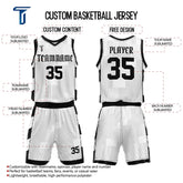 Custom Monochrome Adult Youth Basketball Jersey Set